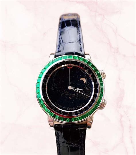 patek philippe 6104/13p emerald celestial|Patek Philippe Celestial .